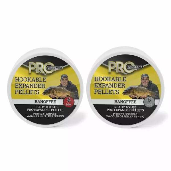 Sonubaits Pro Hookable Expander Pellets Banoffee 3 Sonubaits Pro Hookable Expander Pellets Banoffee