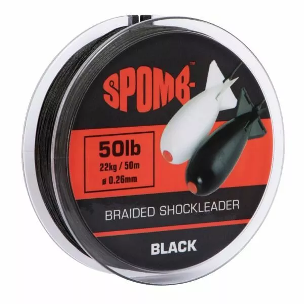Spomb Braided Spod Leader Black 50m 22kg/50lb 3 Spomb Braided Spod Leader Black 50m 22kg/50lb