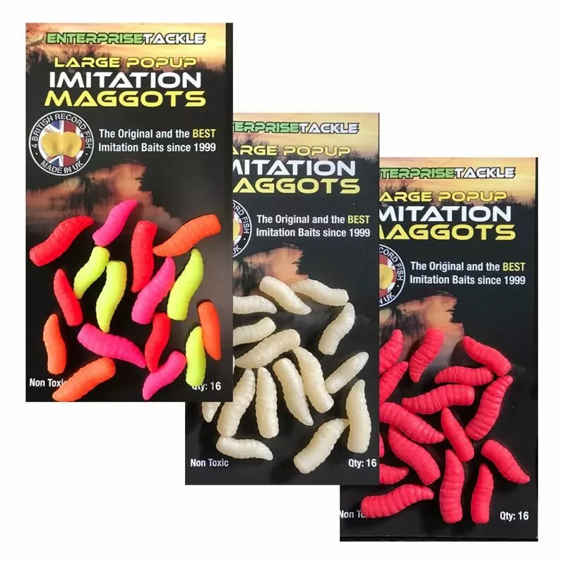 Enterprise Tackle Large Pop-up Imitation Maggots 3 Enterprise Tackle Large Pop-up Imitation Maggots