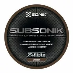 Sonik Subsonik Monofilament Brown 1200M 11 Sonik Subsonik Monofilament Brown 1200M -Vaste hengels Verkoop 2308308Sonik Subsonik Monofilament Brown 1200M 1 1