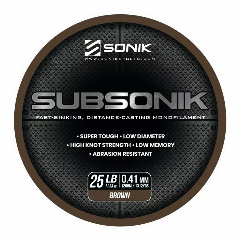 Sonik Subsonik Monofilament Brown 1200M 7 Sonik Subsonik Monofilament Brown 1200M - Afbeelding 5