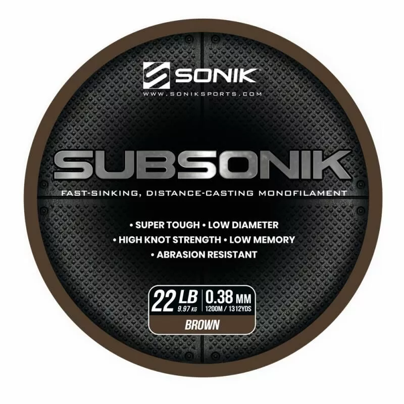Sonik Subsonik Monofilament Brown 1200M 6 Sonik Subsonik Monofilament Brown 1200M - Afbeelding 4