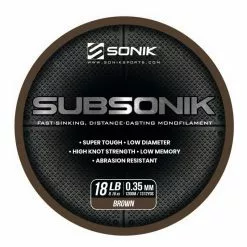 Sonik Subsonik Monofilament Brown 1200M 9 Sonik Subsonik Monofilament Brown 1200M -Vaste hengels Verkoop 2308310Sonik Subsonik Monofilament Brown 1200M 3 1