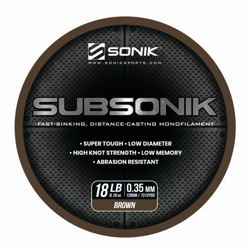 Sonik Subsonik Monofilament Brown 1200M 5 Sonik Subsonik Monofilament Brown 1200M - Afbeelding 3
