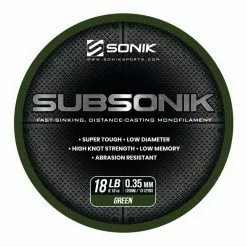 Sonik Subsonik Monofilament Green 1200M -Vaste hengels Verkoop 2308323Sonik Subsonik Monofilament Green 1200M 3 1