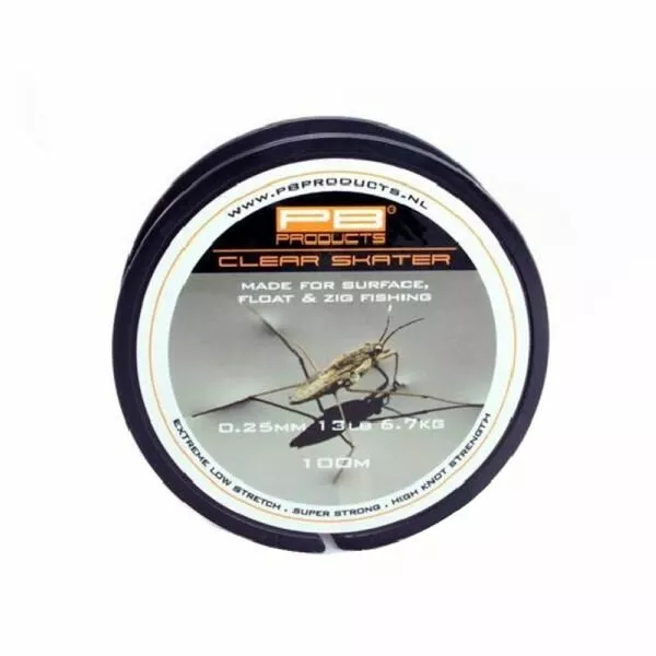 PB Products Clear Skater 100m 0.25mm 13lb 6.7kg